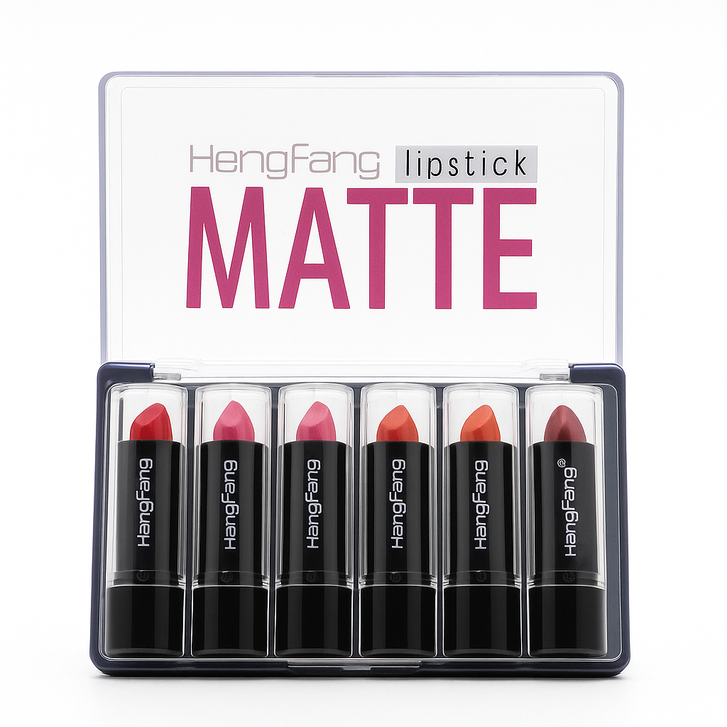 Heng Fang 6 Pcs Moisturizing Matte Lipstick Set