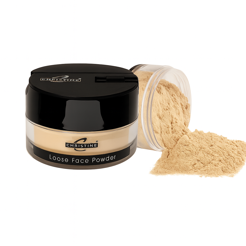 Christine Loose Face Powder 8 Shades – Long Lasting, Oil Control, Lightweight & Smooth Finish Makeup Setting Powder
