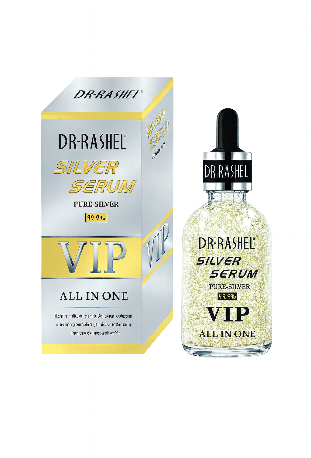 Dr Rashel Silver Serum  Pure 99.9% Silver VIP All in One – Whitening, Anti Aging, Collagen Boost, Brightening Face Serum