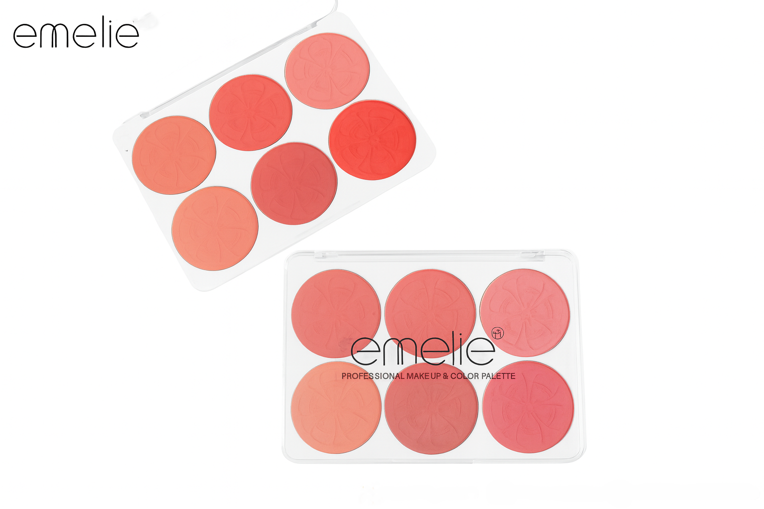 Emelie Matte Blusher 6 Color Palette Professional Long-Lasting Natural Makeup Kit