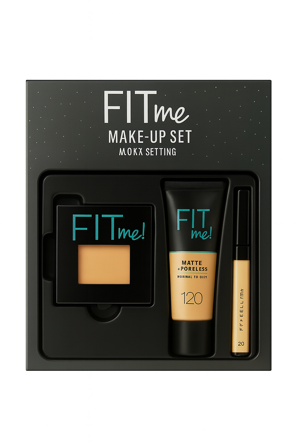 Fit Me Makeup Set Liquid Foundation and Concealer Kit Long Lasting Full Coverage Face Makeup Flawless Skin Essentials