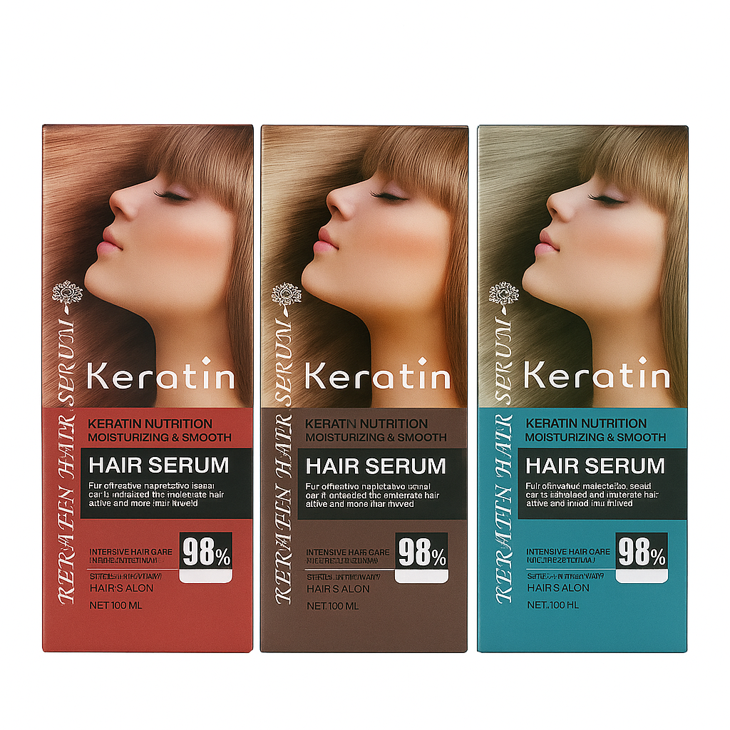 Keratin Hair Serum 98% Nutrition | Professional Hair Care, Anti-Frizz, Moisturizing & Smooth, Hair Repair & Shine, Salon Recommended Oil-Free Treatment