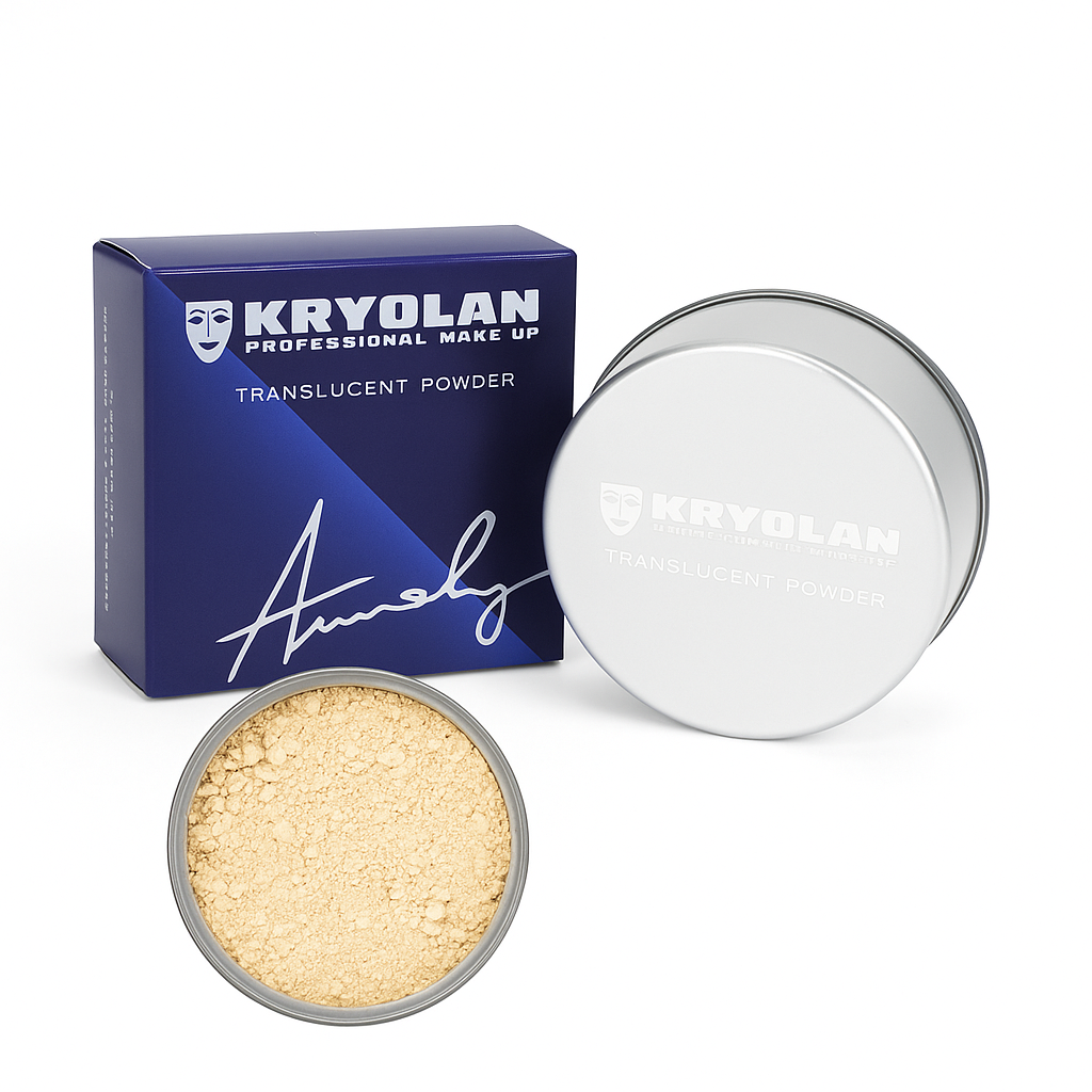 Kryolan, Translucent Powder, HD Setting Powder, Oil Control, Long Lasting, Matte Finish, Makeup Essential