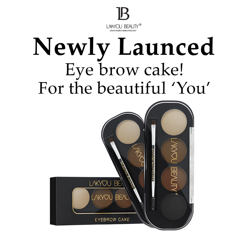 Waterproof Eyebrow Cake Powder Long Lasting Smudge Proof Brow Definer and Filler Professional Dual Shade Kit for Natural and Bold Eyebrows