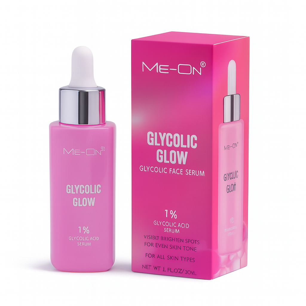Me-On Glycolic Glow Face Serum | Brightening, Dark Spot Remover, Even Skin Tone, Radiance Booster