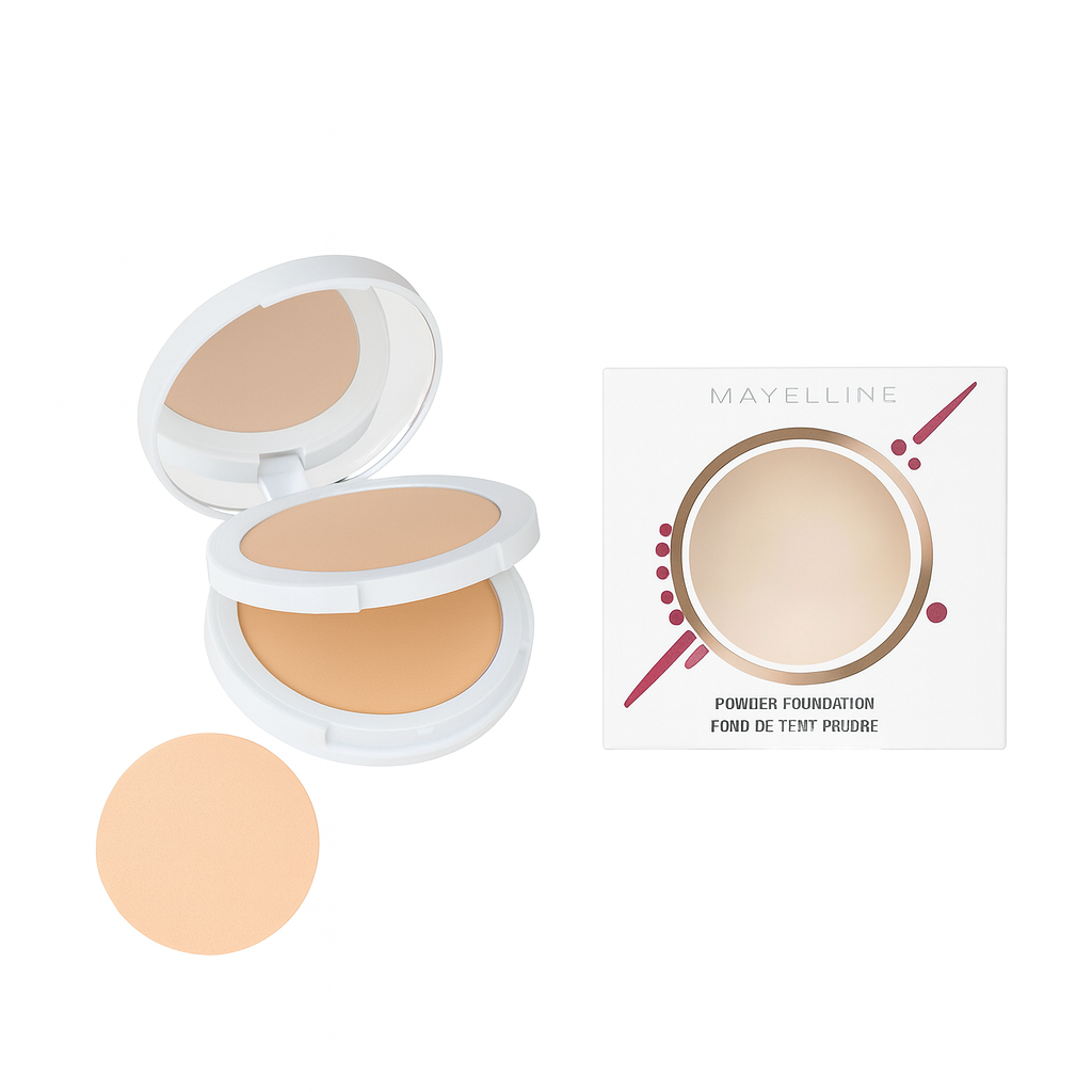 Maybelline Super Stay Full Coverage Powder Foundation 110 Porcelain – Long Lasting 16H Matte Finish, Oil Control, Lightweight Compact Powder for All Skin Types | Original Maybelline New York Makeup in Pakistan