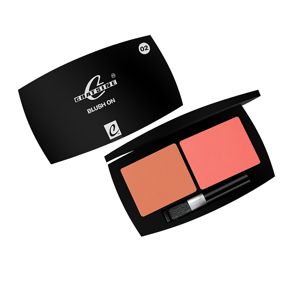 Christine Blush On – Long Lasting Matte & Shimmer Duo Blusher Palette