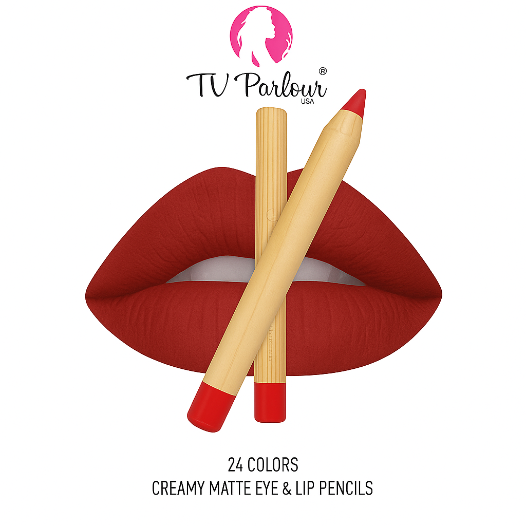 TV Parlor Lip Jumbo Color Pencil Long Lasting Matte Moisturizing Lip Crayon Waterproof Lipstick