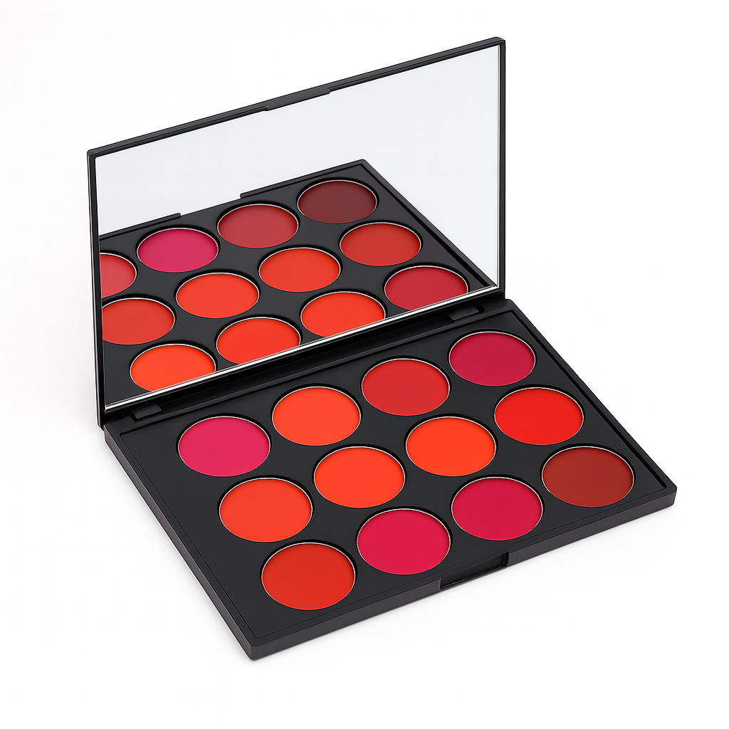 TV Parlour 15 Color Matte Lipstick Palette Long Lasting Waterproof Smudge Proof Creamy Lip Colors