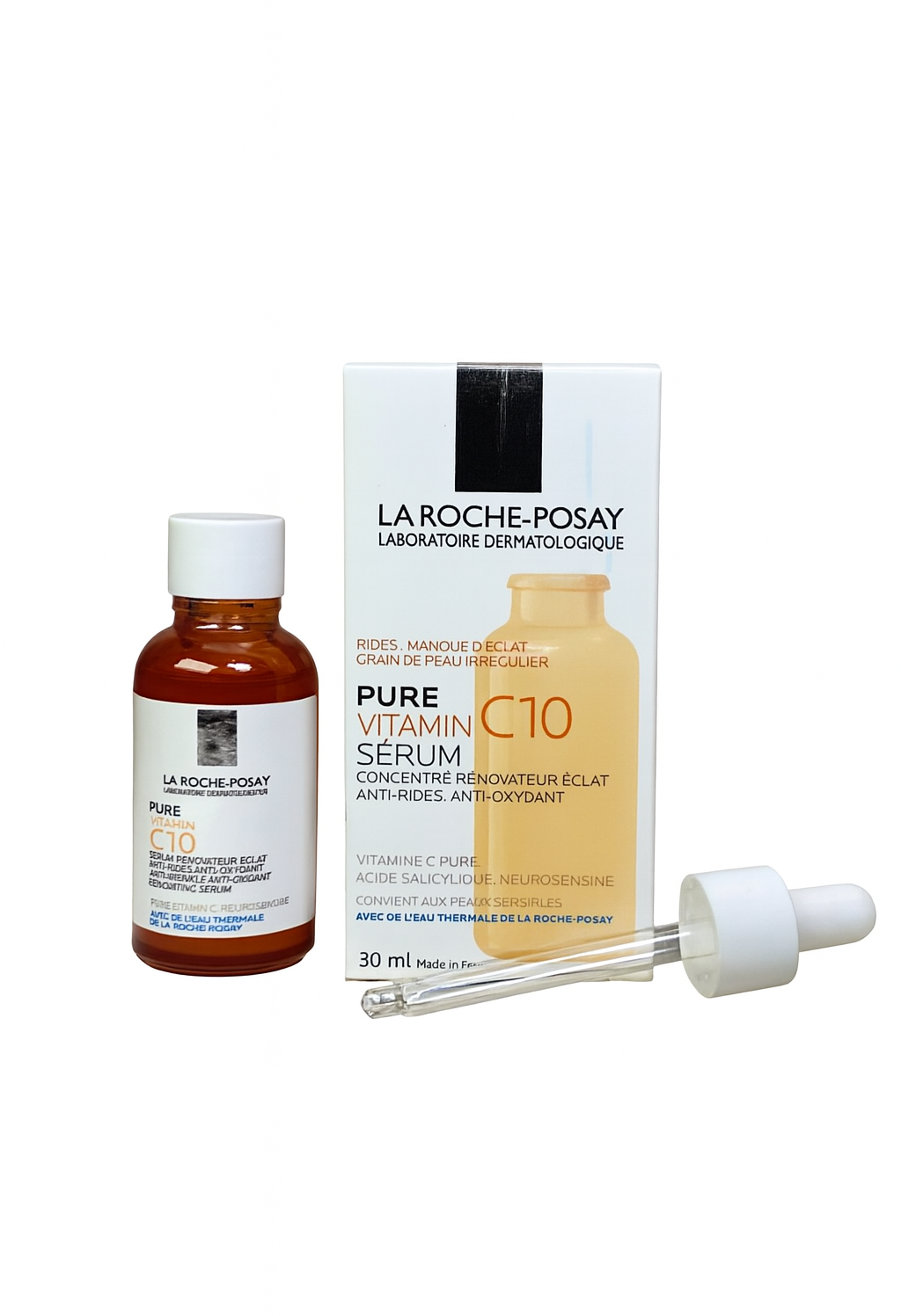 La Roche-Posay Pure Vitamin C10 Serum – Anti-Aging, Brightening, Anti-Wrinkle Face Serum for Radiant & Glowing Skin