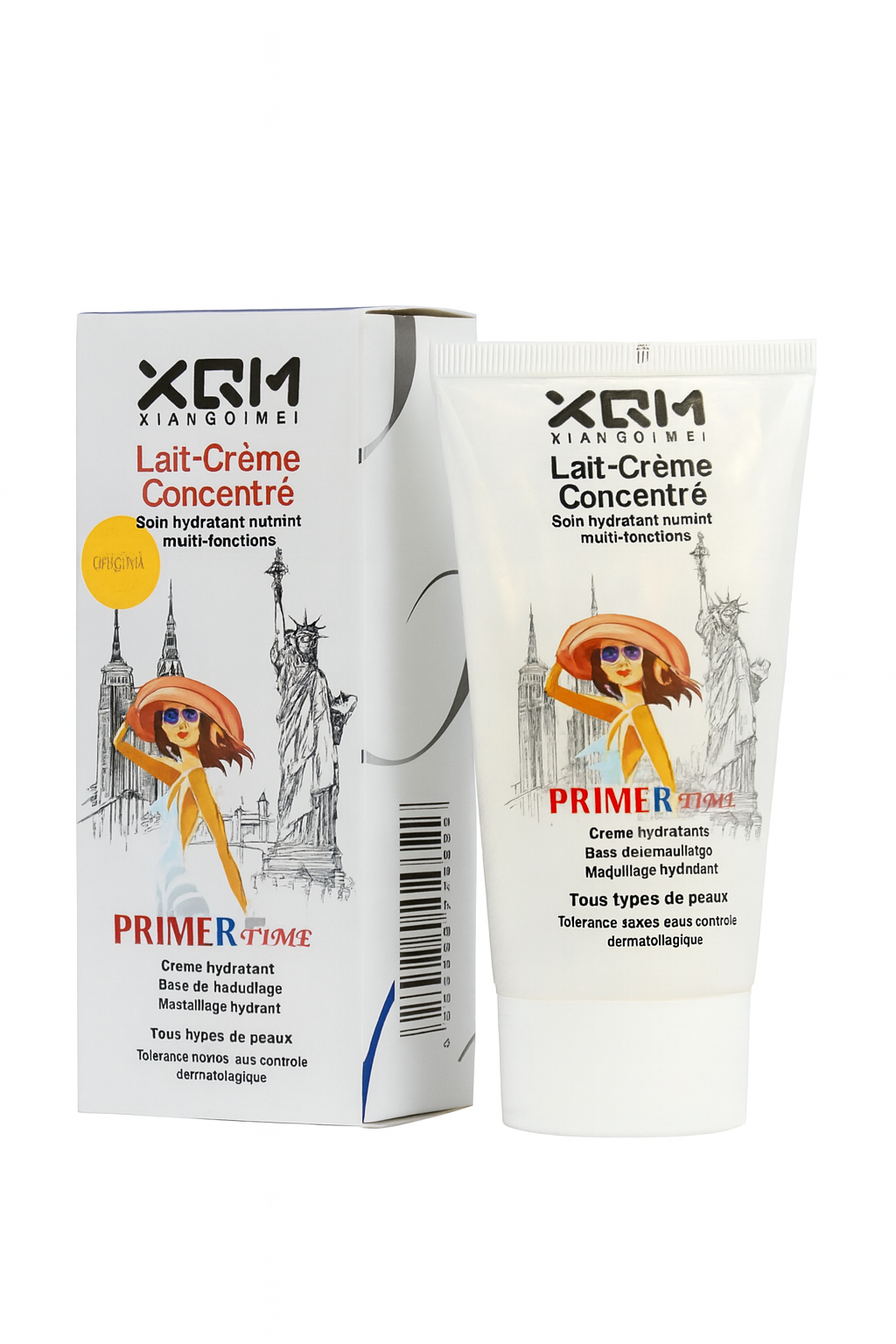 QM Xiangqimei Primer Time  Lait-Crème Concentré | Hydrating Makeup Base, Moisturizer & Pore Perfect Smooth Finish