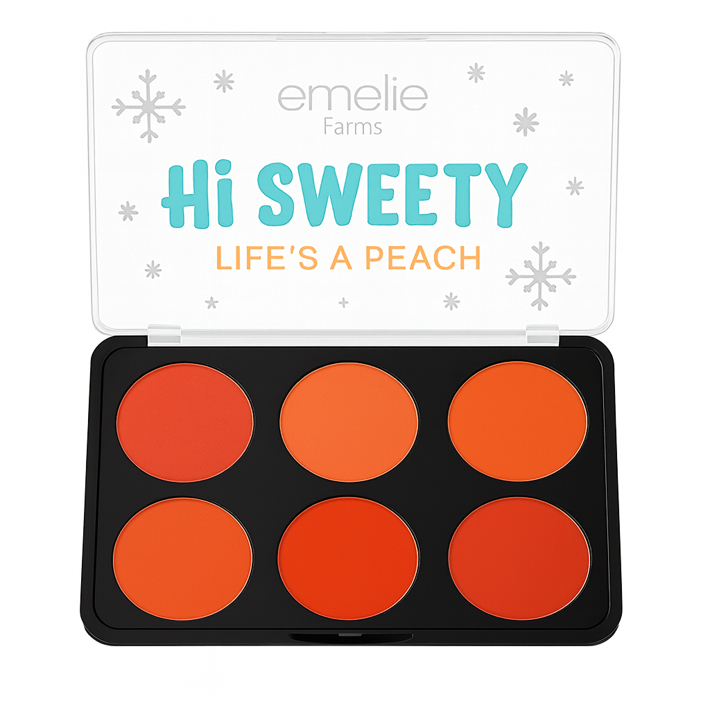 emelie Hi Face Blush Palette Sweet Glow Cheek Color Long-Lasting Blusher Kit Professional Makeup